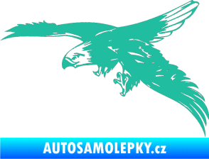 Samolepka Predators 029 levá tyrkysová