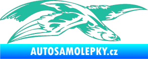 Samolepka Predators 032 pravá tyrkysová