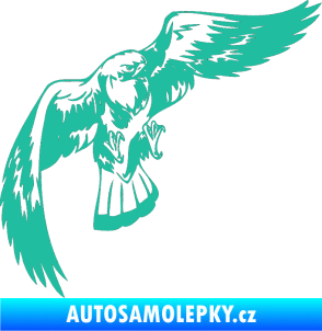 Samolepka Predators 041 pravá tyrkysová
