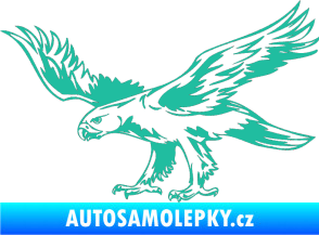 Samolepka Predators 043 levá tyrkysová