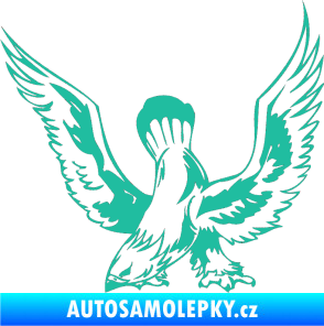 Samolepka Predators 051 levá tyrkysová