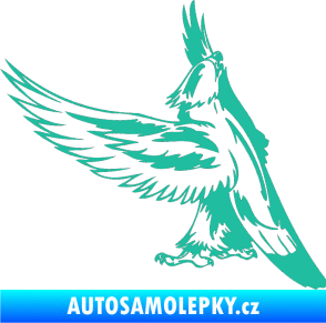 Samolepka Predators 054 levá orel tyrkysová