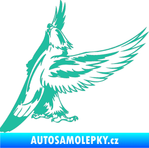 Samolepka Predators 054 pravá orel tyrkysová