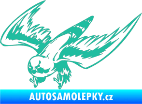 Samolepka Predators 056 levá tyrkysová