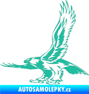 Samolepka Predators 068 levá tyrkysová