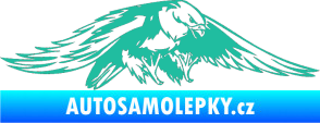 Samolepka Predators 074 pravá tyrkysová