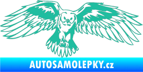 Samolepka Predators 077 pravá sova tyrkysová