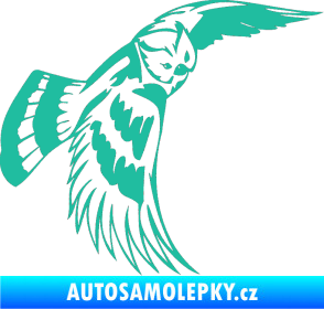 Samolepka Predators 081 pravá sova tyrkysová