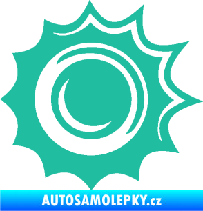 Samolepka Průstřel 003 levá tyrkysová