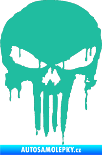 Samolepka Punisher 003 tyrkysová