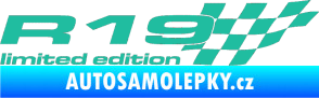 Samolepka R19 limited edition pravá tyrkysová