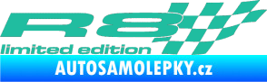 Samolepka R8 limited edition pravá tyrkysová