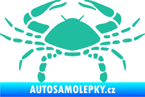 Samolepka Rak 004 tyrkysová