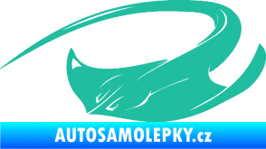 Samolepka Rejnok 002 levá tyrkysová
