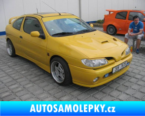 Samolepka Renault Megane coupe - přední tyrkysová