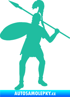 Samolepka Římský voják levá tyrkysová