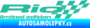 Samolepka Rio limited edition pravá tyrkysová