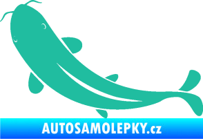 Samolepka Ryba 001 levá tyrkysová