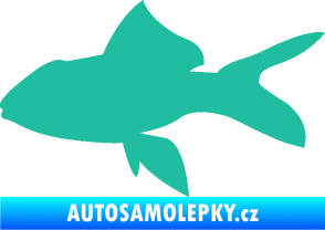 Samolepka Ryba 002 levá tyrkysová
