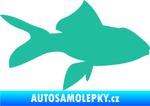 Samolepka Ryba 002 pravá tyrkysová
