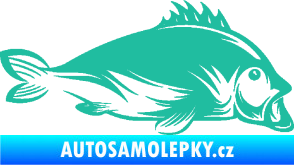 Samolepka Ryba 003 pravá tyrkysová