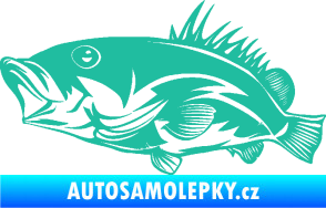 Samolepka Ryba 004 levá tyrkysová