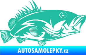 Samolepka Ryba 004 pravá tyrkysová