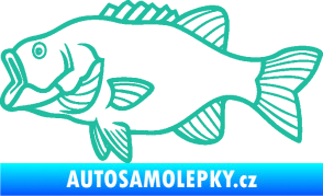 Samolepka Ryba 015 levá tyrkysová