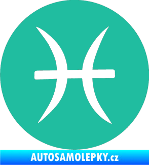 Samolepka Ryby 001 - horoskop tyrkysová
