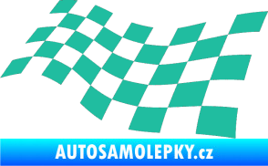 Samolepka Šachovnice 014 tyrkysová