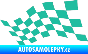 Samolepka Šachovnice 016 tyrkysová