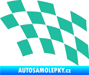 Samolepka Šachovnice 038 tyrkysová