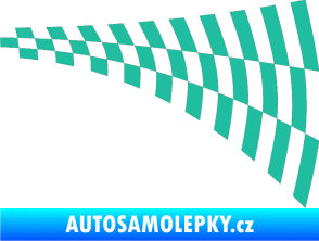Samolepka Šachovnice 047 tyrkysová