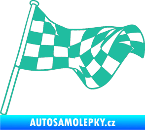 Samolepka Šachovnice 053 tyrkysová