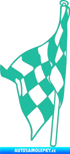 Samolepka Šachovnice 058 tyrkysová