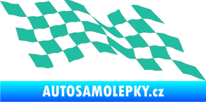 Samolepka Šachovnice 076 tyrkysová