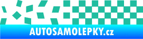 Samolepka Šachovnice 081 tyrkysová