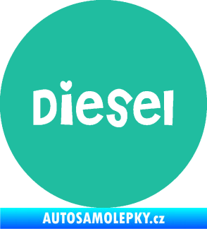 Samolepka Samolepka na víčko od nádrže 006 diesel tyrkysová