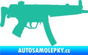 Samolepka Samopal 001 pravá tyrkysová