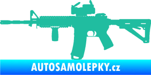 Samolepka Samopal 003 levá tyrkysová