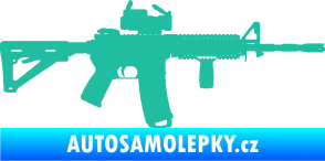 Samolepka Samopal 003 pravá tyrkysová