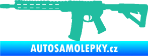 Samolepka Samopal 007 levá tyrkysová