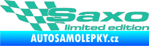Samolepka Saxo limited edition levá tyrkysová