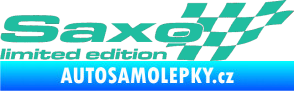 Samolepka Saxo limited edition pravá tyrkysová