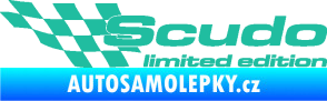 Samolepka Scudo limited edition levá tyrkysová