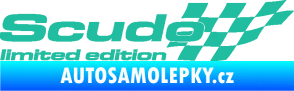 Samolepka Scudo limited edition pravá tyrkysová