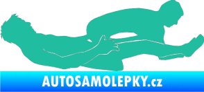 Samolepka Sexy siluety 029 tyrkysová