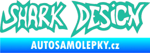 Samolepka Shark design tyrkysová