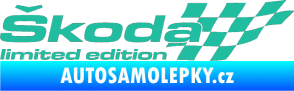 Samolepka Škoda limited edition pravá tyrkysová