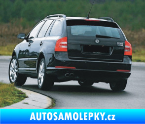 Samolepka Škoda Octavia 2 combi - zadní tyrkysová